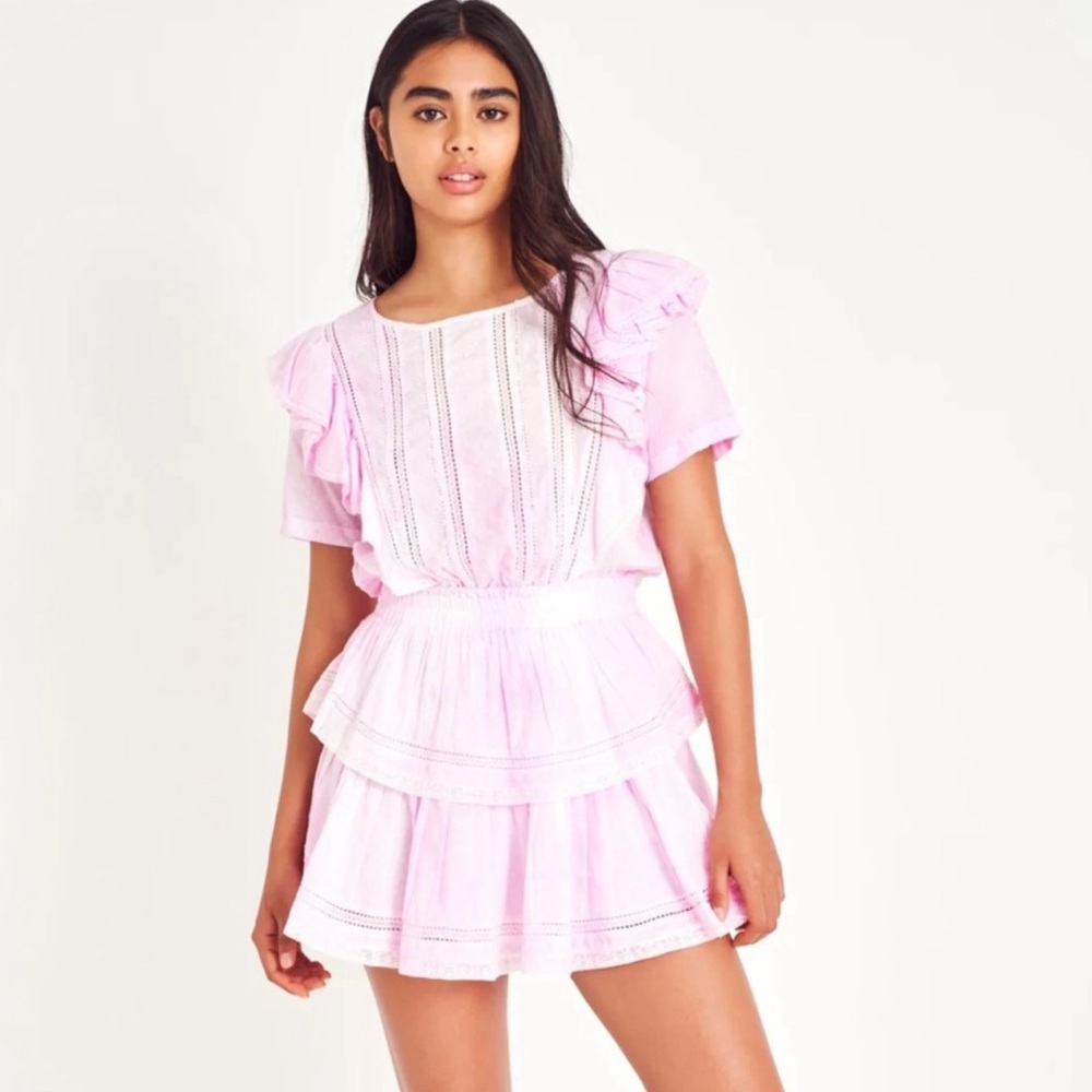 Loveshackfancy Natasha pink dress size L